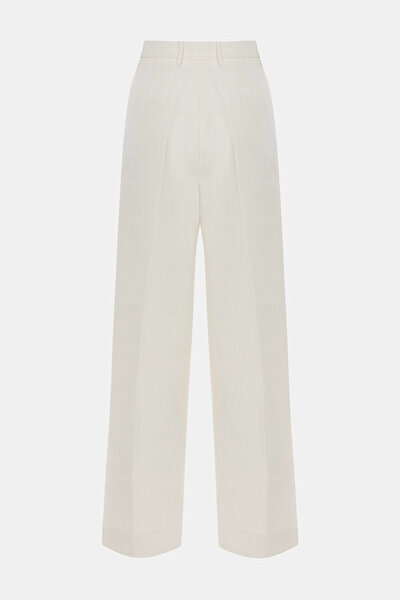 WHITE WIDE LEG TROUSERS 5