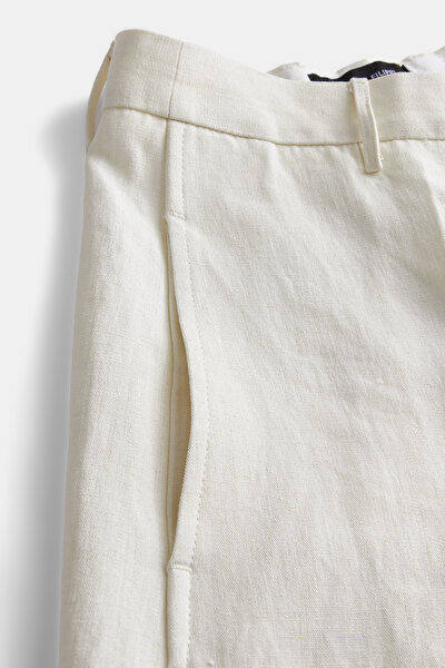 WHITE WIDE LEG TROUSERS 8