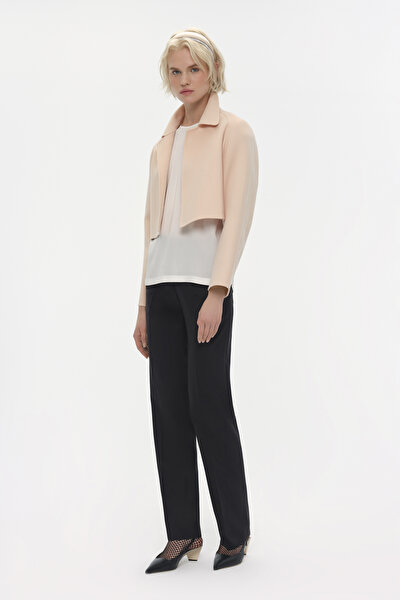 WHITE BASIC / ROUND NECKLINE SHORT SLEEVE BLOUSE 3