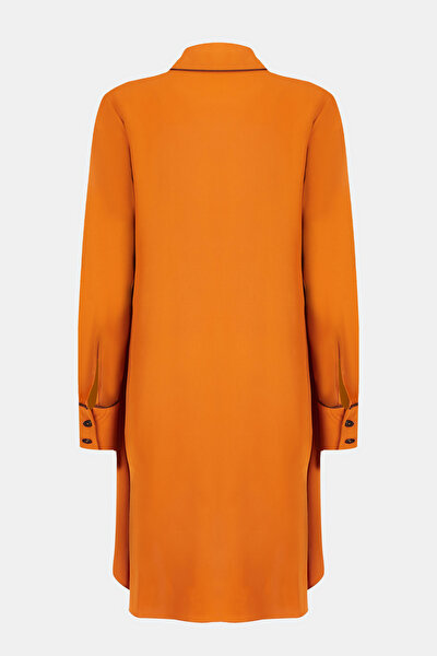 BRICK LONG SLEEVE MİDİ DRESS 4