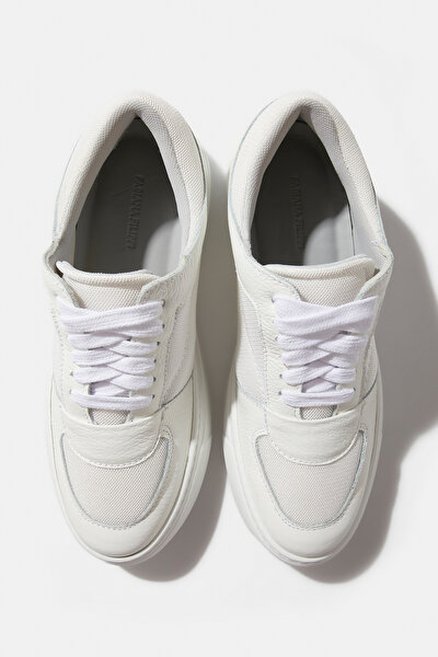 WHITE SUEDE SNEAKER 5