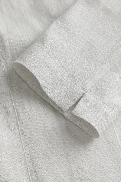 BEYAZ KETEN CEKET 10