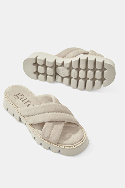 BEIGE SUEDE SLIPPER 5
