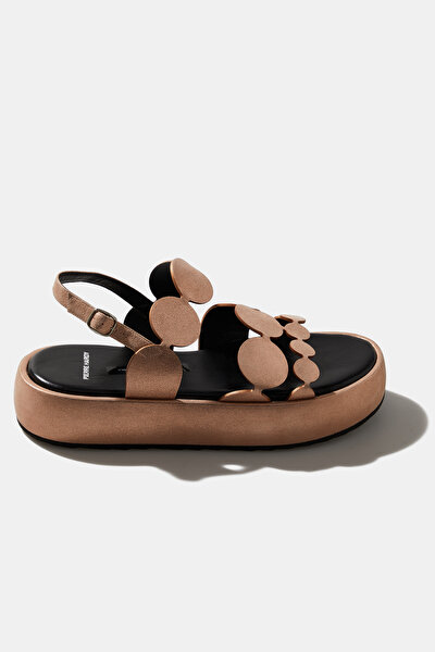 PINK LEATHER SANDALS 5