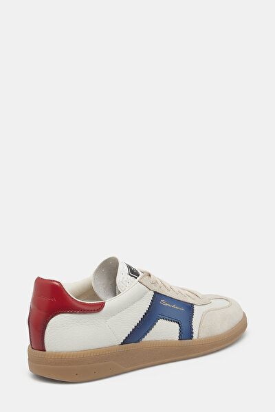 EKRU DERİ SNEAKER 3