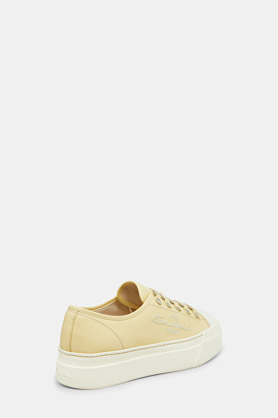 LIGHT YELLOW LEATHER SHOE 3