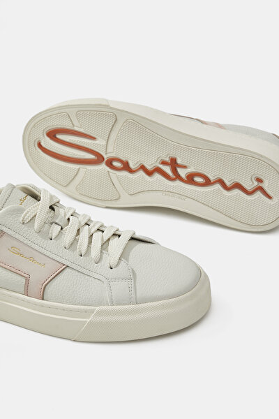 LIGHT PINK LEATHER SNEAKER 5