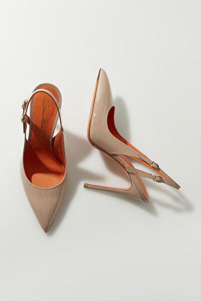 BEIGE PATENT LEATHER SHOE 5