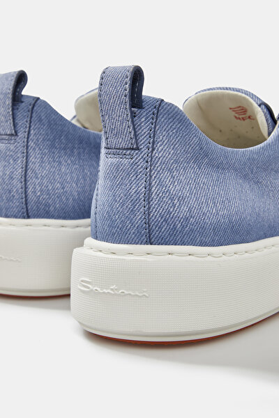 BLUE LEATHER SHOE 4