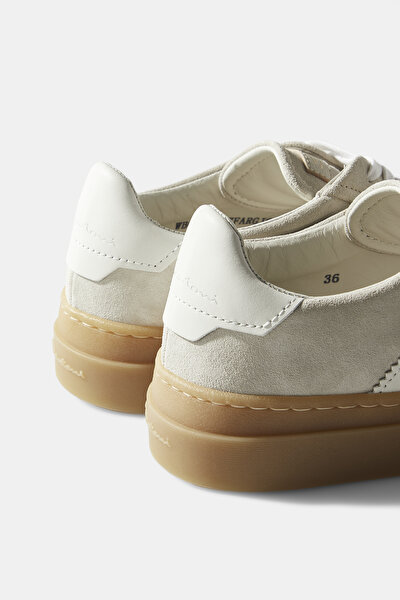 NATURAL SUEDE SNEAKER 5