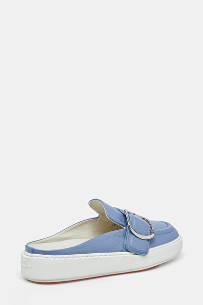 WHITE LEATHER SLIPPER 3
