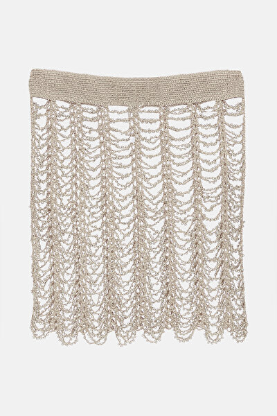 SILVER KNITTING DESIGN SKIRT 4