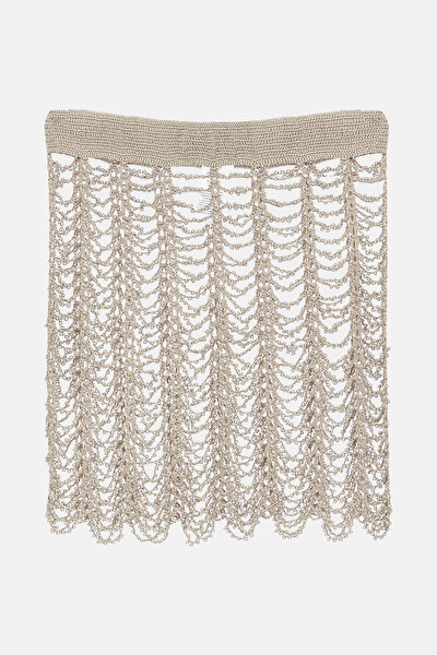 SILVER KNITTING DESIGN SKIRT 5