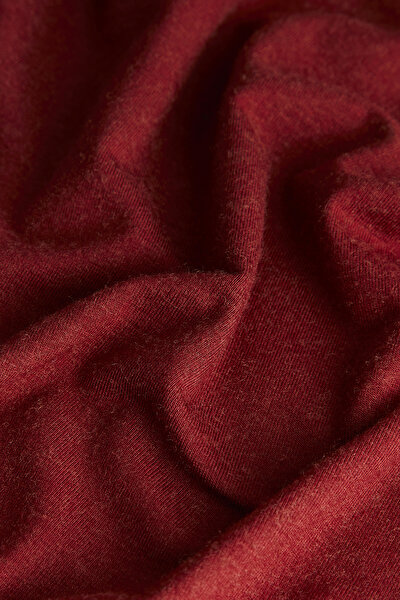 MAROON BASIC / ROUND NECKLINE LONG SLEEVE TSHIRT 3