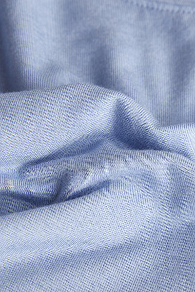 BLUE BASIC / ROUND NECKLINE LONG SLEEVE TSHIRT 4