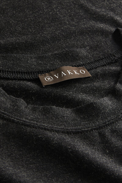 BLACK BASIC / ROUND NECKLINE LONG SLEEVE TSHIRT 3