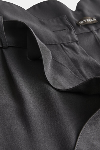 DARK GREY WIDE LEG TROUSERS 3