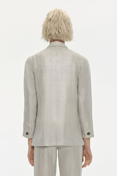 SAND SURPLICE NECKLINE (CROSS-OVER NECKLINE) JACKET 3