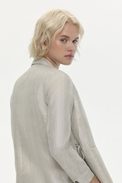 SAND SURPLICE NECKLINE (CROSS-OVER NECKLINE) JACKET 4