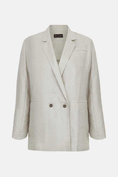 SAND SURPLICE NECKLINE (CROSS-OVER NECKLINE) JACKET 5