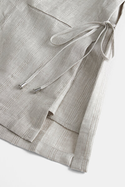 SAND SURPLICE NECKLINE (CROSS-OVER NECKLINE) JACKET 9