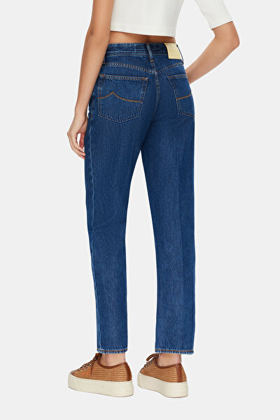 DARK NAVY BLUE STRAIGHT CUT TROUSERS 3