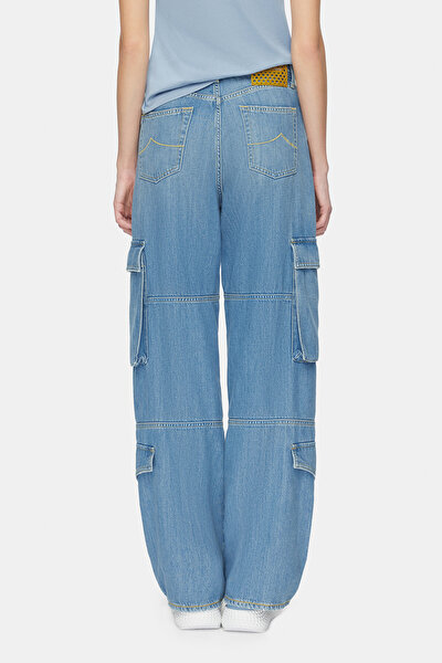 LIGHT BLUE WIDE LEG TROUSERS 3
