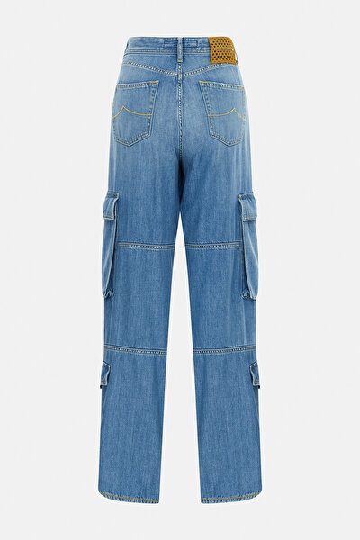 LIGHT BLUE WIDE LEG TROUSERS 5