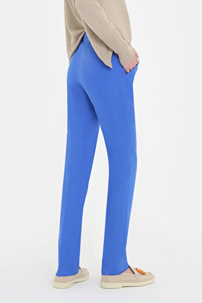 BLUE SKINNY LEG TROUSERS 4