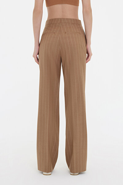 BROWN WIDE LEG TROUSERS 3