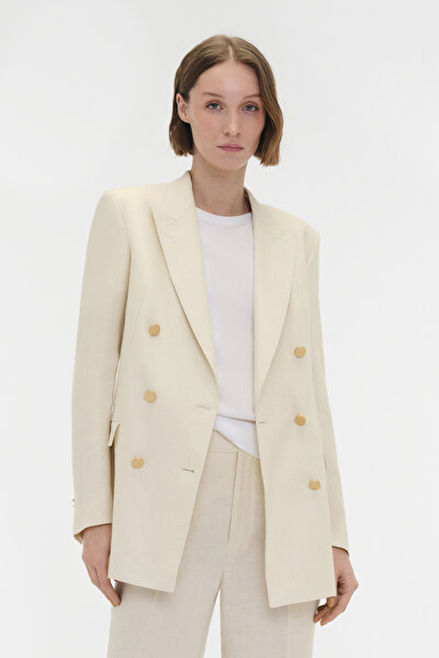 NATURAL SURPLICE NECKLINE (CROSS-OVER NECKLINE) JACKET 3