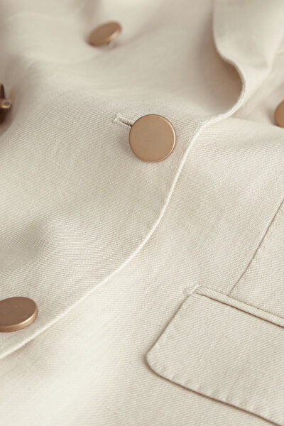 NATURAL SURPLICE NECKLINE (CROSS-OVER NECKLINE) JACKET 8