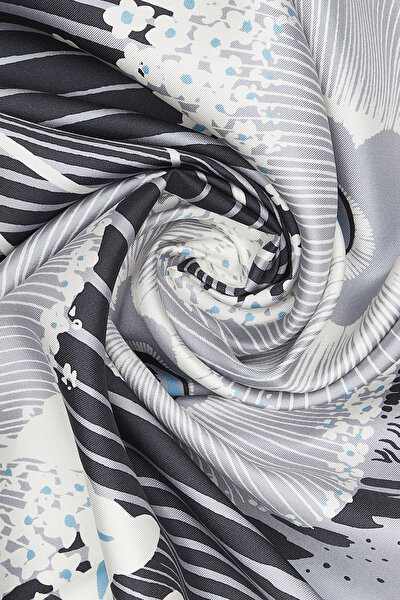 GREY TWILL SCARF 3