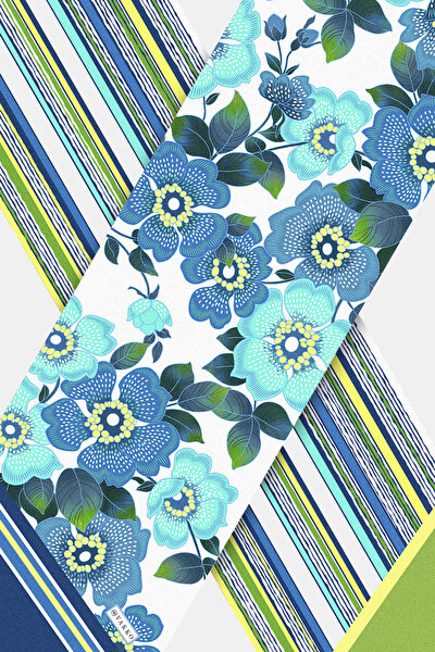 GREEN TWILL FOULARD 3