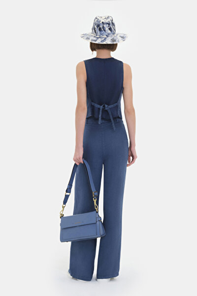 DARK BLUE V NECK VEST 4