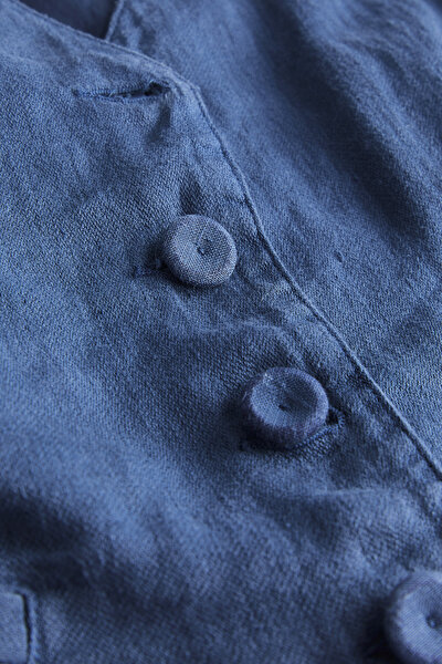 DARK BLUE V NECK VEST 8