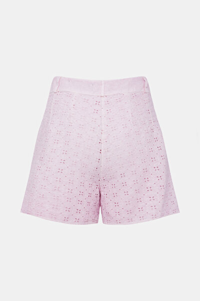 PEMBE KETEN ŞORT 5