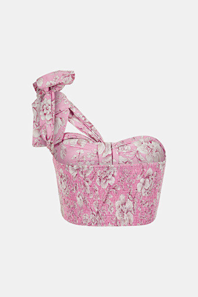 PEMBE DEKOLTELI KOLSUZ BLUZ 8