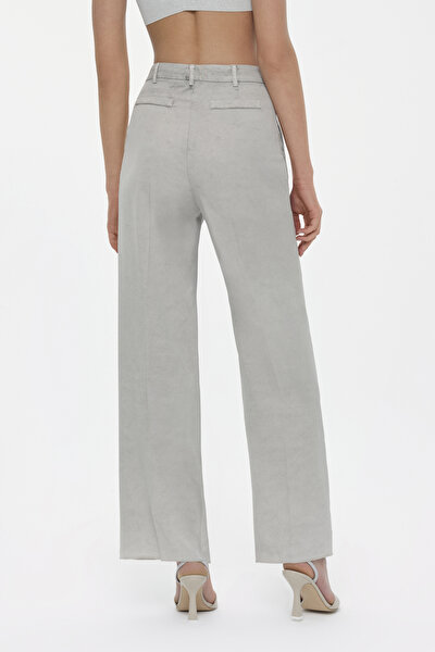 GREY WIDE LEG TROUSERS 3