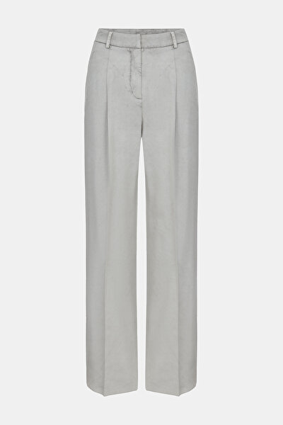 GREY WIDE LEG TROUSERS 4