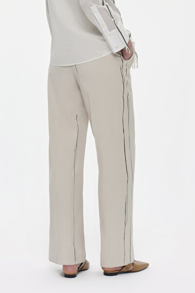 BLACK WIDE LEG TROUSERS 3