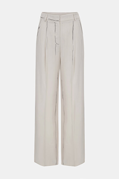 BLACK WIDE LEG TROUSERS 5