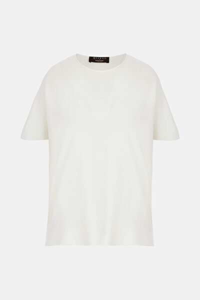 ECRU BOAT NECK JERSEY 4
