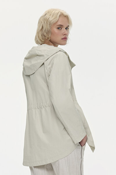 ECRU LINEN LIGHT OVERCOAT 3