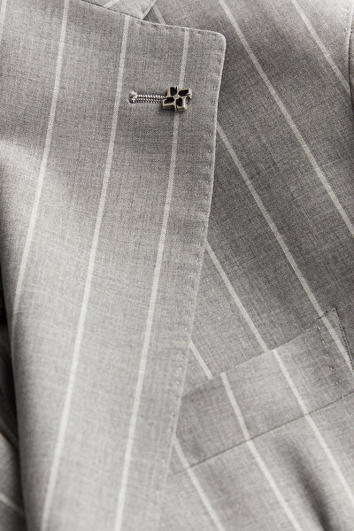 LIGHT GREY WOOL SUIT 9