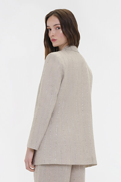 NATURAL SURPLICE NECKLINE (CROSS-OVER NECKLINE) JACKET 4