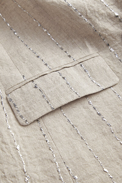 NATURAL SURPLICE NECKLINE (CROSS-OVER NECKLINE) JACKET 10