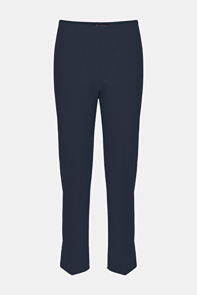 NAVY BLUE SKINNY LEG TROUSERS 4