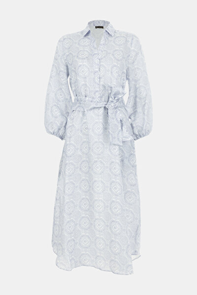BLUE LONG SLEEVE DRESS 4
