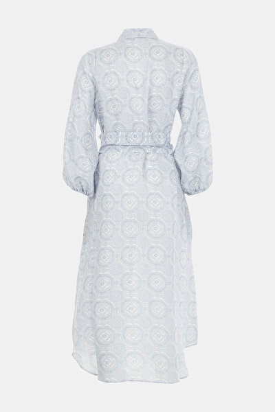 BLUE LONG SLEEVE DRESS 5